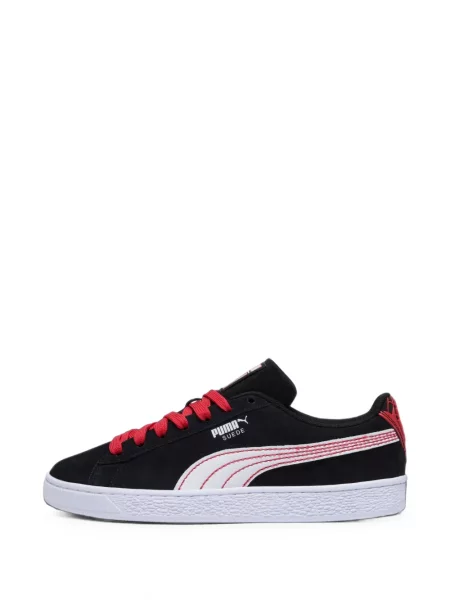 Sneakerși Puma Suede din piele de căprioară negru