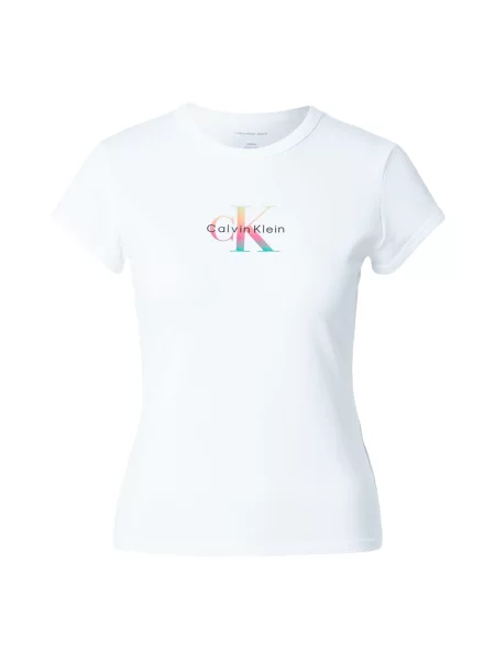 Calvin Klein Jeans Tricou Pride turcoaz / roz / negru alb