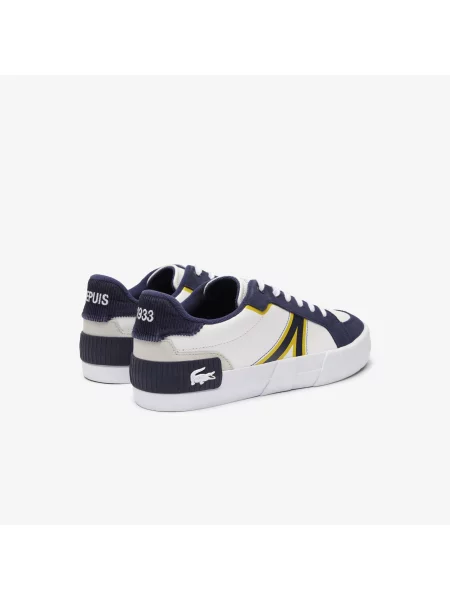 Lacoste Buty Sportowe Leather Colorblock białe