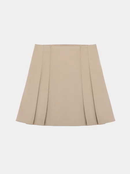 Braska Спідниця міні Бавовна/поліестер бежевий