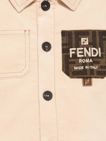 Cămașă copii Fendi maro
