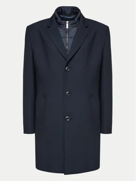 Bugatti Gyapjú kabát sötétkék