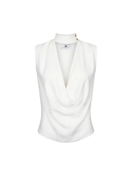 Top Elisabetta Franchi alb
