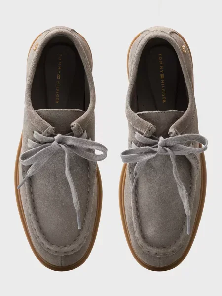 Замшеві легкий лофери Tommy Hilfiger сірі