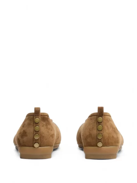 Balerini Ash din piele de căprioară maro