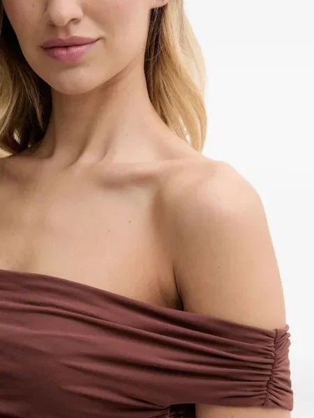 Rochie maxi Bond Eye de costum maro