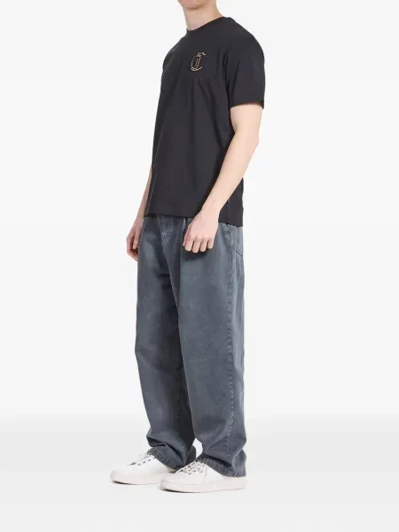 Tricou Just Cavalli cu broderie negru