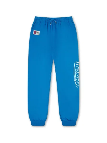 Funkční kalhoty azurová bílá