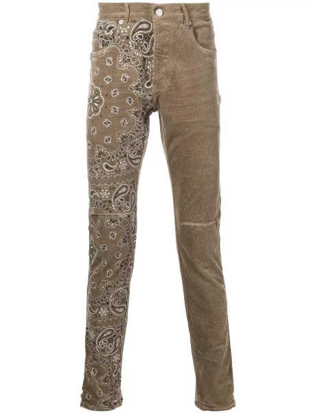 Blugi skinny Purple Brand de catifea cord cu imagine skinny fit violet