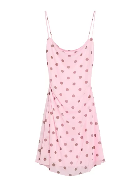 Bershka Obleka rjava roza