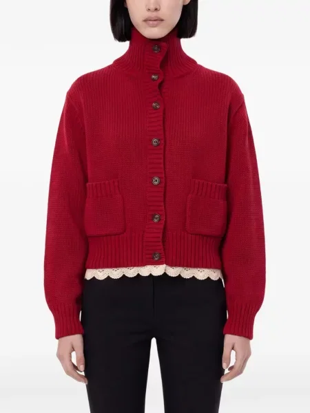 Cardigan Magda Butrym tricotate roșu
