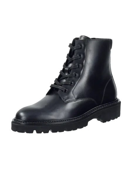 Gant cizme de piele Ivyhill cu plat negru
