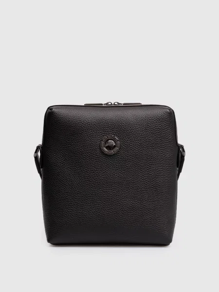 Кожаная сумка Stefano Ricci черная