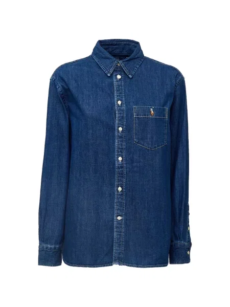 Vilnonė marškiniai Polo Ralph Lauren pilka