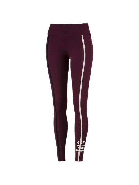 Leggings Puma cu dungi violet
