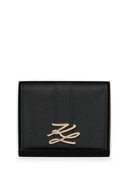 Karl Lagerfeld etui za kartice črna