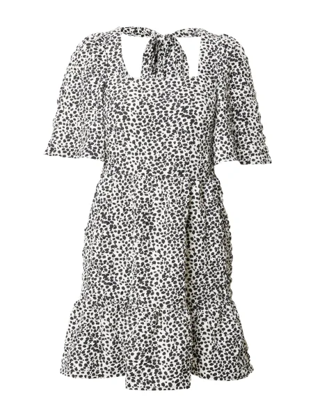 Warehouse Rochie negru alb
