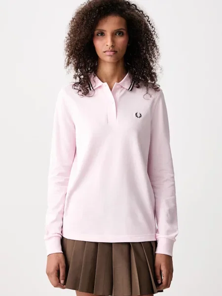 Fred Perry majica dugih rukava za žene od pamuka