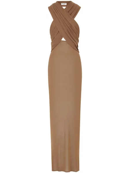 Sukienka maxi Saint Laurent z kapturem