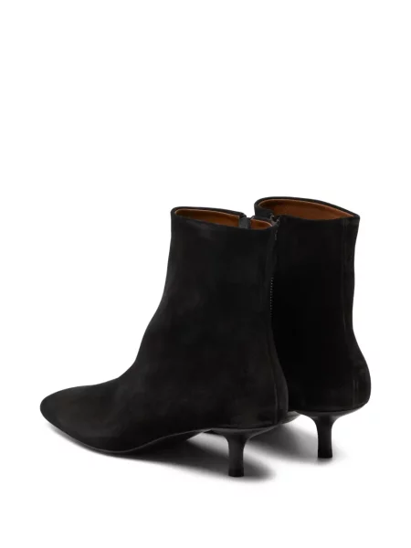 Botine Marsell din piele de căprioară negru