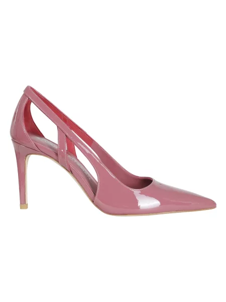 Czółenka Stuart Weitzman skórzana czerwona