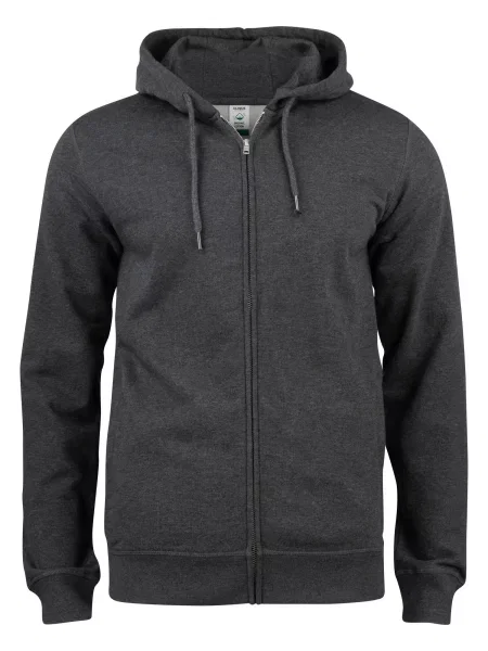 Clique Premium OC Hoody Full Zip – Bluza z kapturem z bawełny organicznej – szara