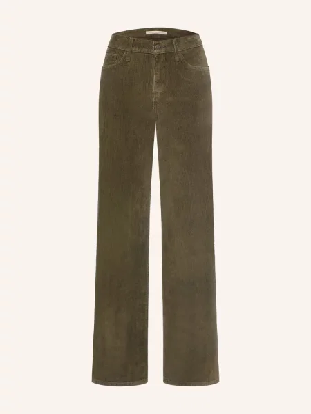 Levi's® Kordové Kalhoty Shaping Wide Leg olivová