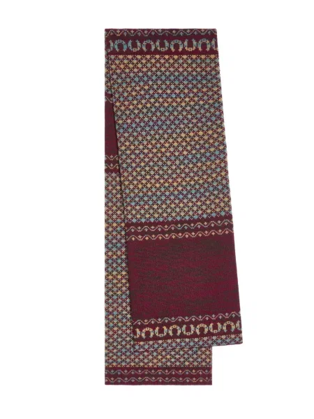 Fular Dries Van Noten din cașmir roșu