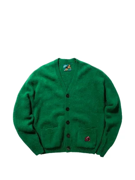 Golf cardigan Golf Le Fleur* cu paiete cu decolteu în V verde