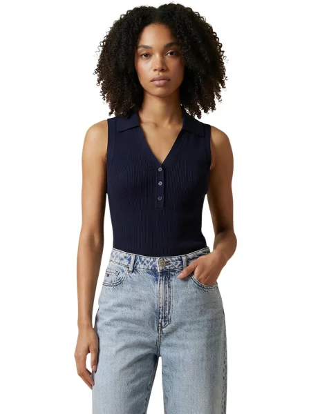 Bluzka Jacqueline De Yong niebieska