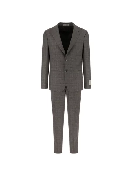 Costum Corneliani în carouri maro