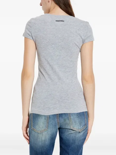 Tricou Dsquared2 cu imagine gri