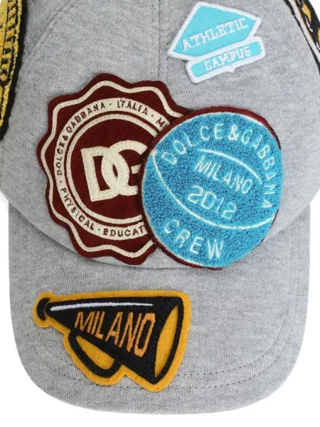 Dětské čepice Dolce & Gabbana šedý