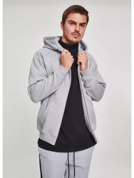 Суичър с цип Urban Classics черно