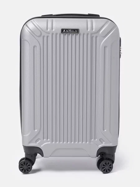 Чемодан Ricco Grande серебряный