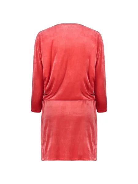 Rochie mini Alberta Ferretti de catifea drapată roșu