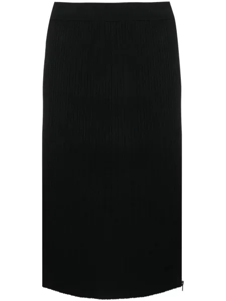 Fustă tip creion Tom Ford de mătase negru