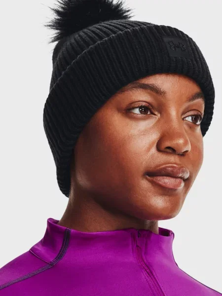 Шапка Under Armour в рубчик чорна