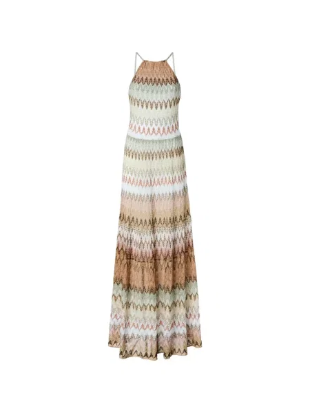 Rochie maxi Missoni cu gât halter