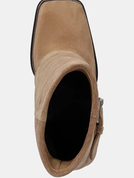 Замшевые утепленные ботинки Answear.lab бежевые