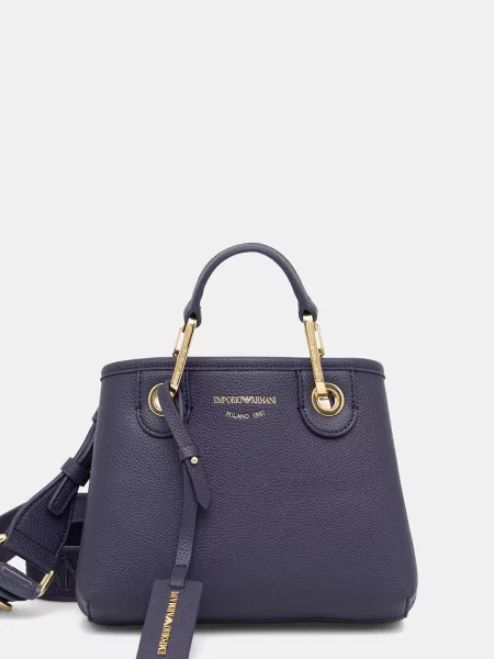 Чанта Emporio Armani розово виолетово