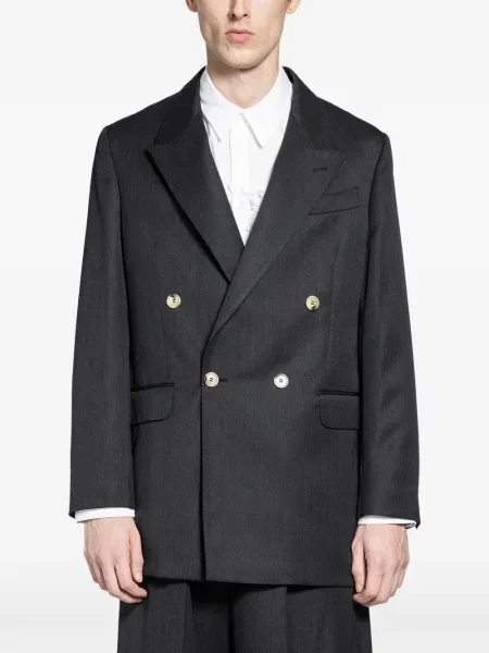 Dvouřadé sako Simone Rocha šedé