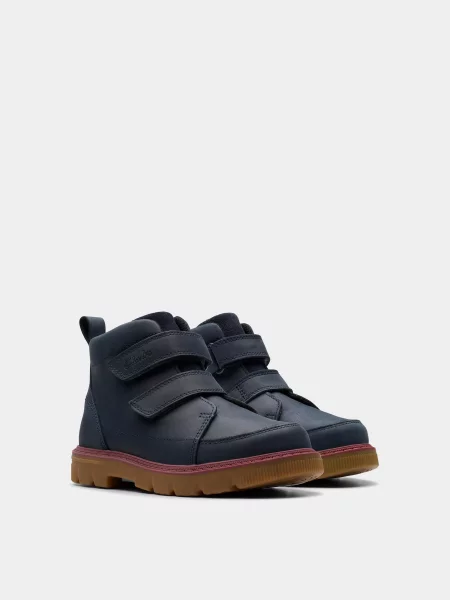 Детские ботинки Clarks синие