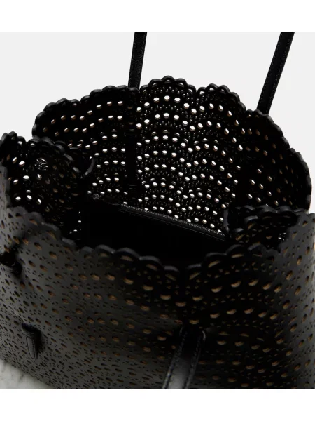 Geantă shopper Alaïa din piele negru