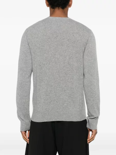 Pulover Givenchy cu decolteu rotund gri