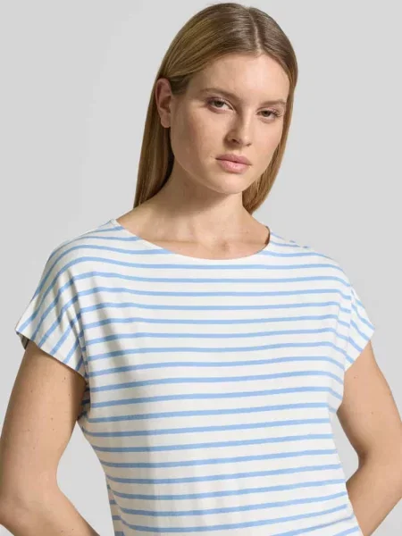 Oversized t-shirt z mieszanki S.oliver Red Label niebieska