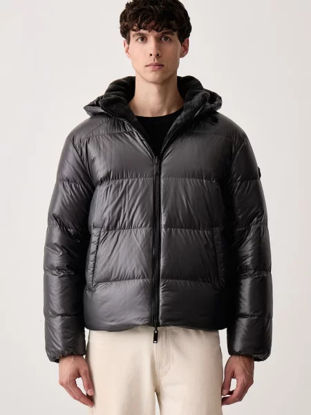 MOOSE KNUCKLES jachetă reversibilă pentru bărbați gri