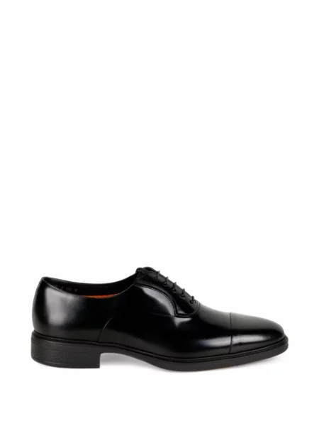 Șapcă Santoni cu șireturi din dantelă negru
