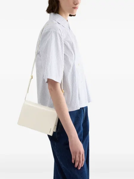 Geantă Jil Sander cu imagine alb