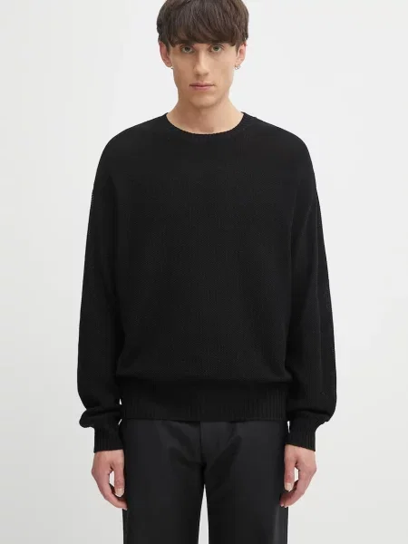 Visvim pulover de mătase Jumbo SB Knit negru